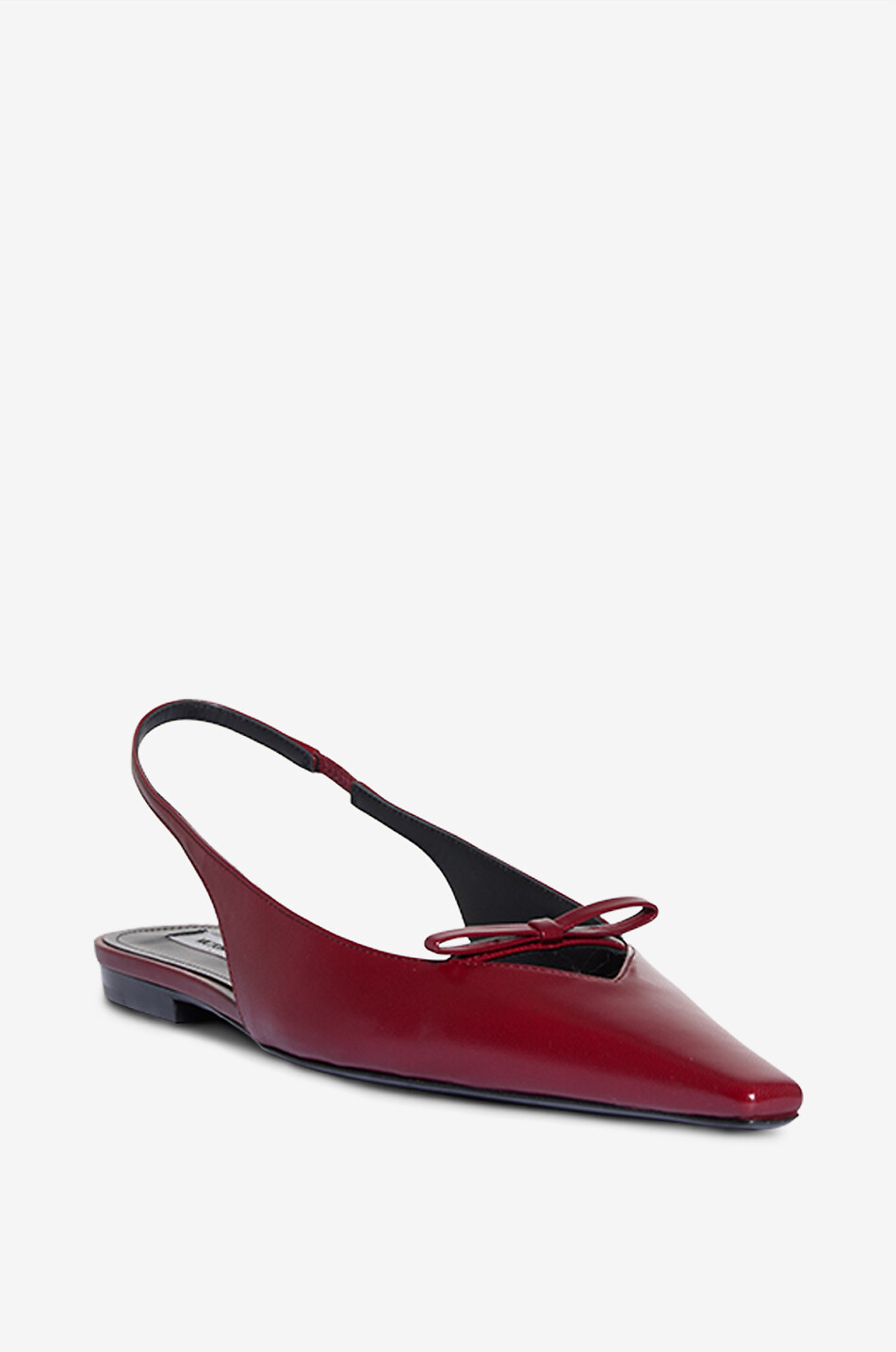 VICTORIA BECKHAM Sloan 5 smooth leather slingback ballet flats Women DARK RED 1