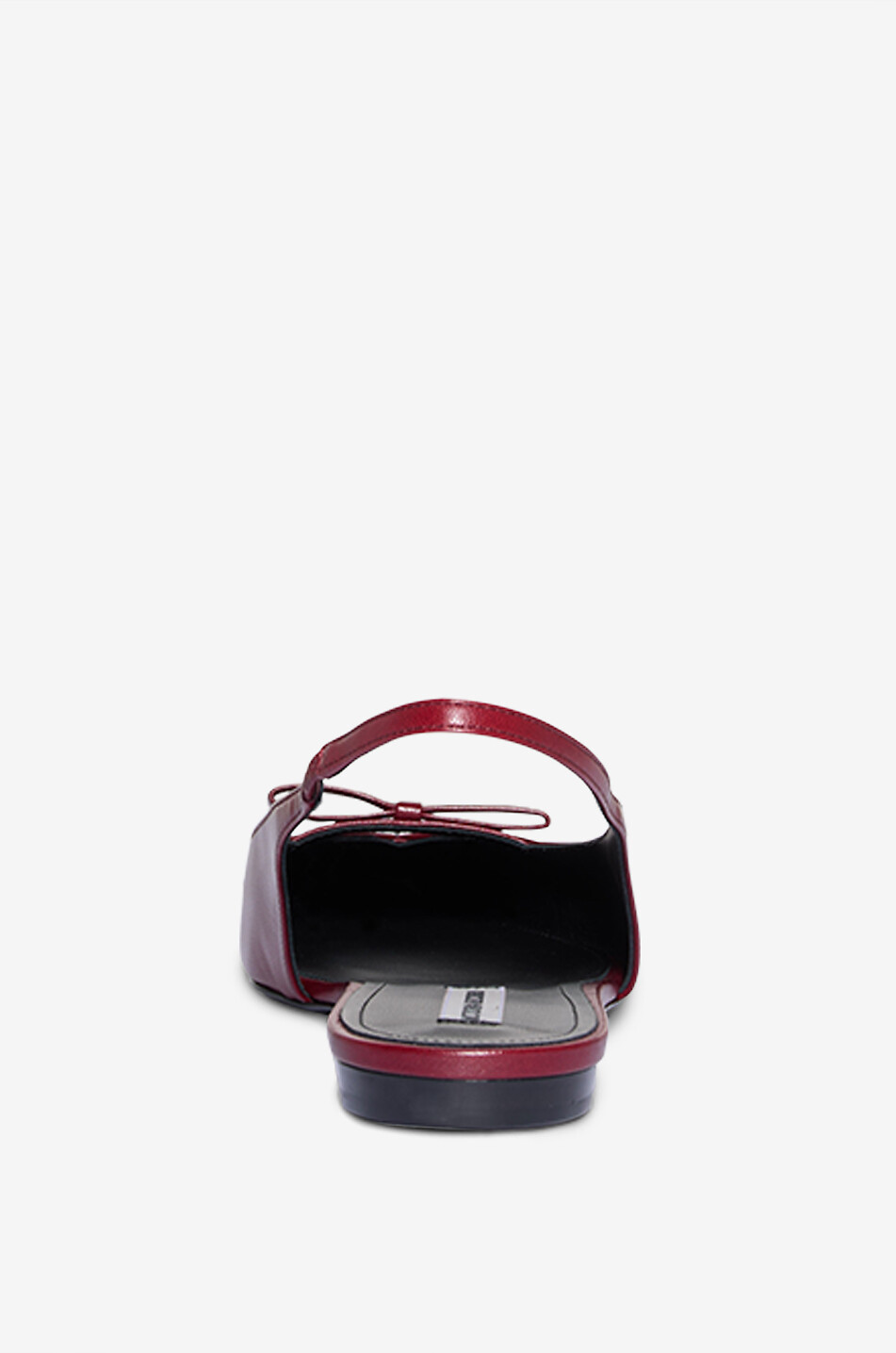 VICTORIA BECKHAM Sloan 5 smooth leather slingback ballet flats Women DARK RED 4