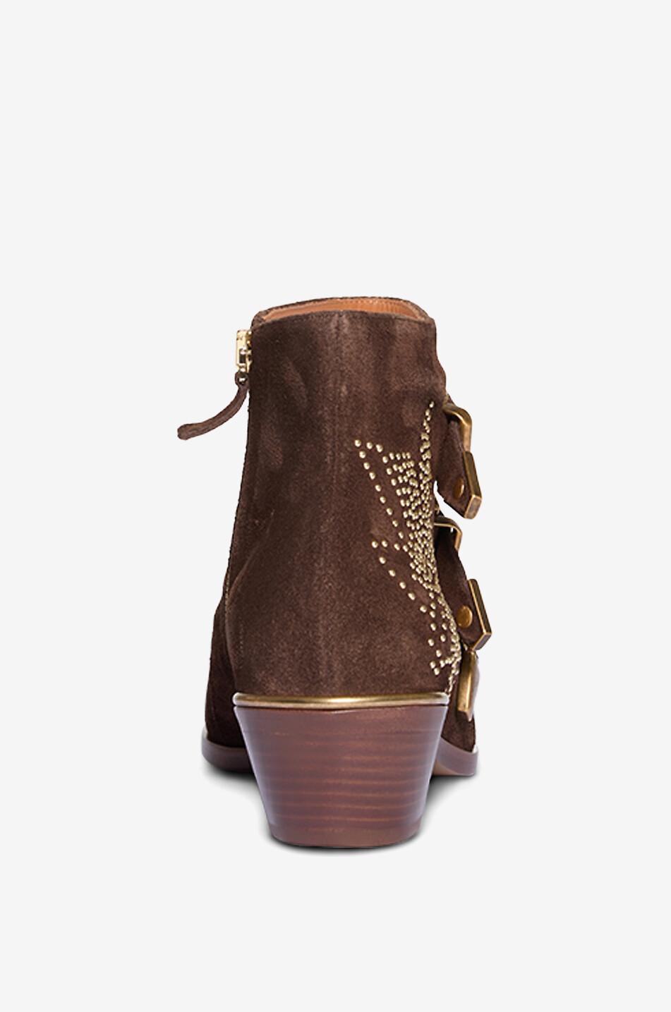 CHLOE Bottines en daim à clous Susanna 40 Femme MARRON FONCÉ 4
