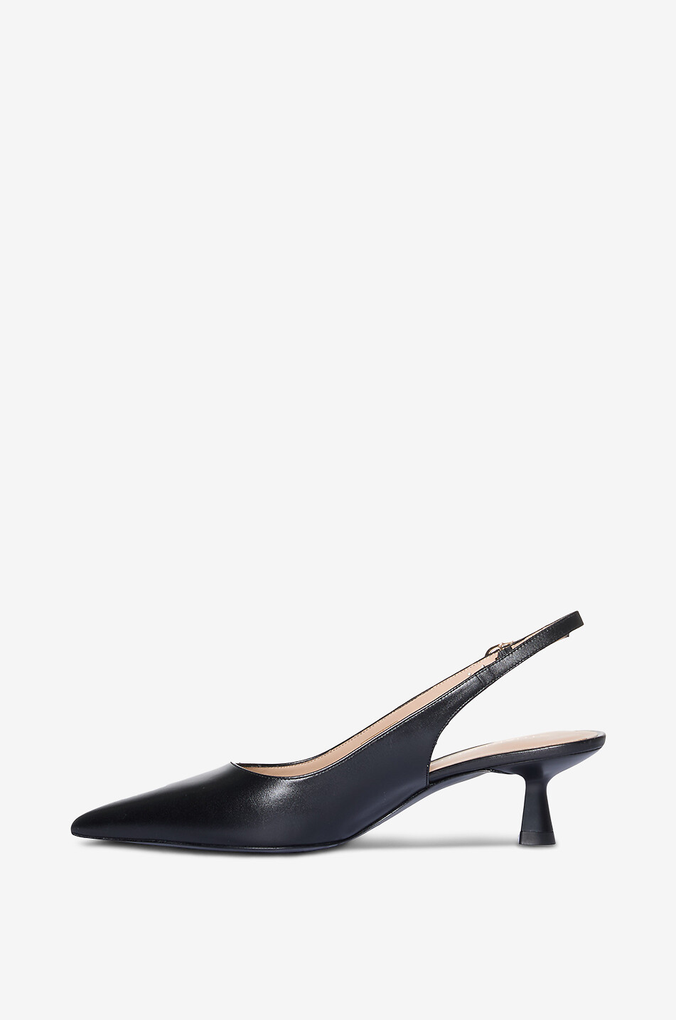 STUART WEITZMAN Slingback-Pumps aus Glattleder Stuart Sculptural 50 Damen SCHWARZ 3