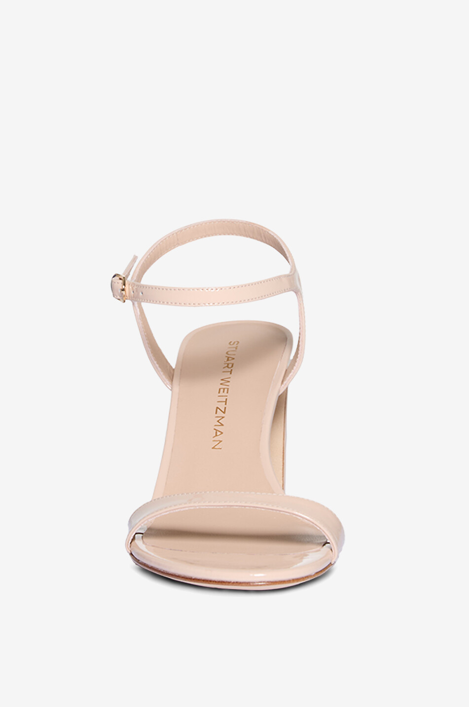 STUART WEITZMAN Lackleder-Sandalen mit Absatz Babette 85 Damen BEIGE 2