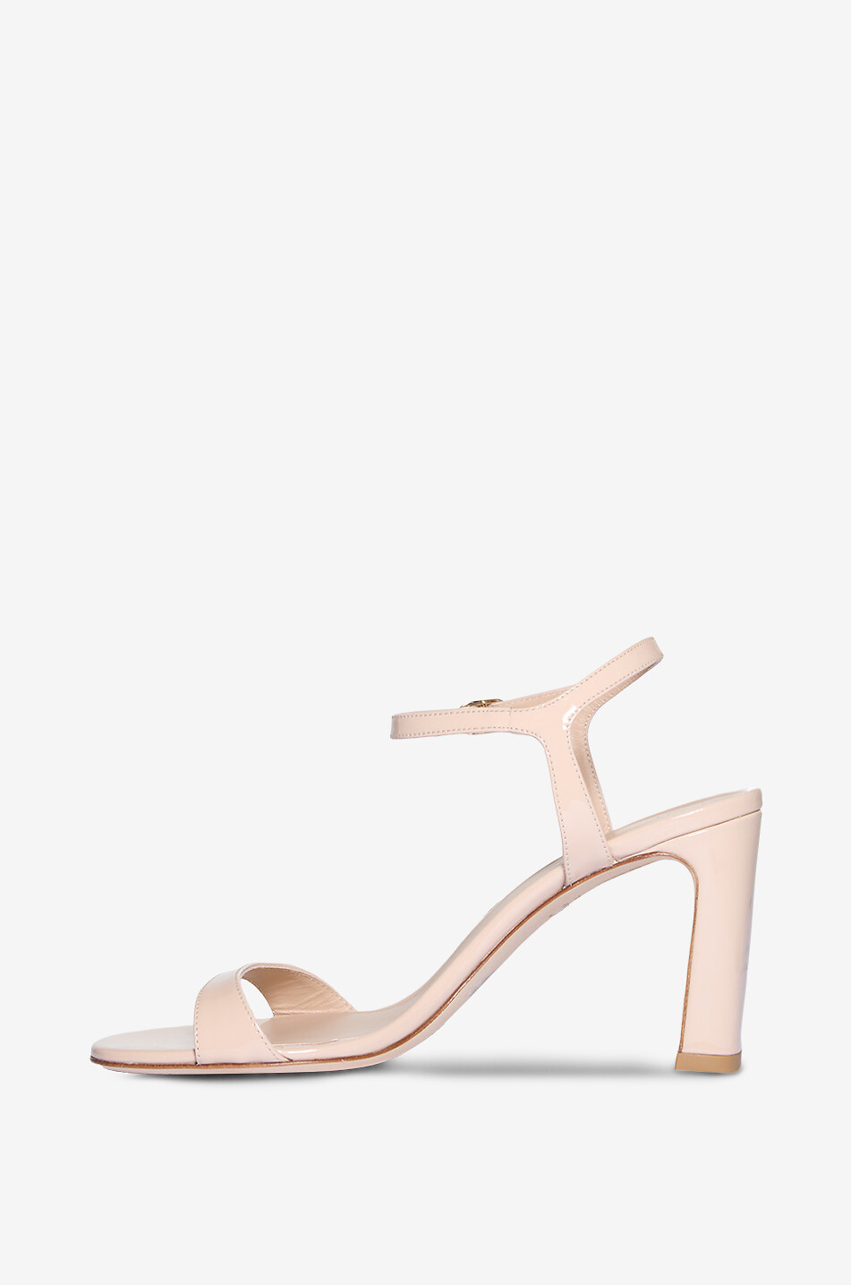 STUART WEITZMAN Lackleder-Sandalen mit Absatz Babette 85 Damen BEIGE 3