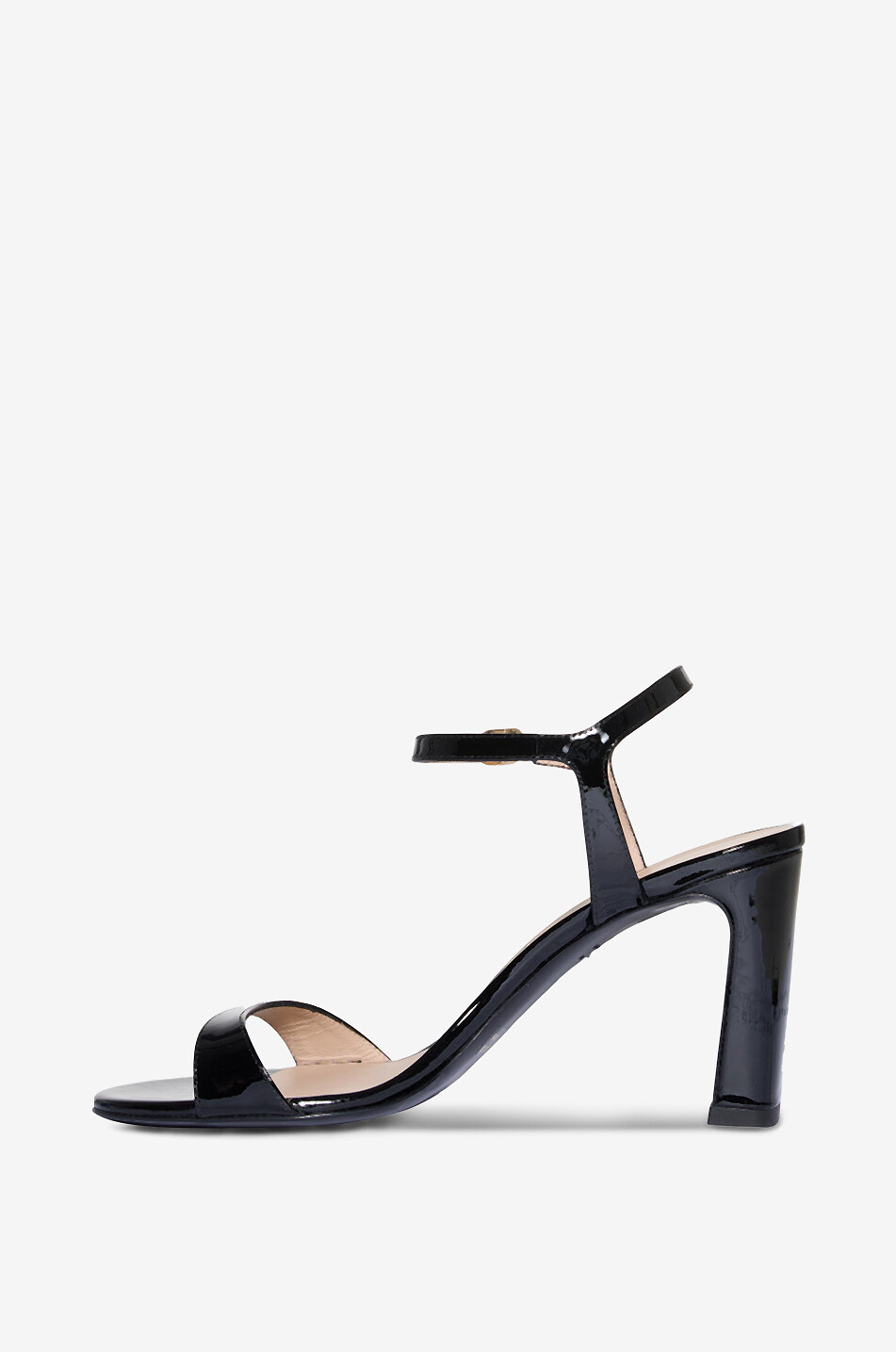 STUART WEITZMAN Lackleder-Sandalen mit Absatz Babette 85 Damen SCHWARZ 3