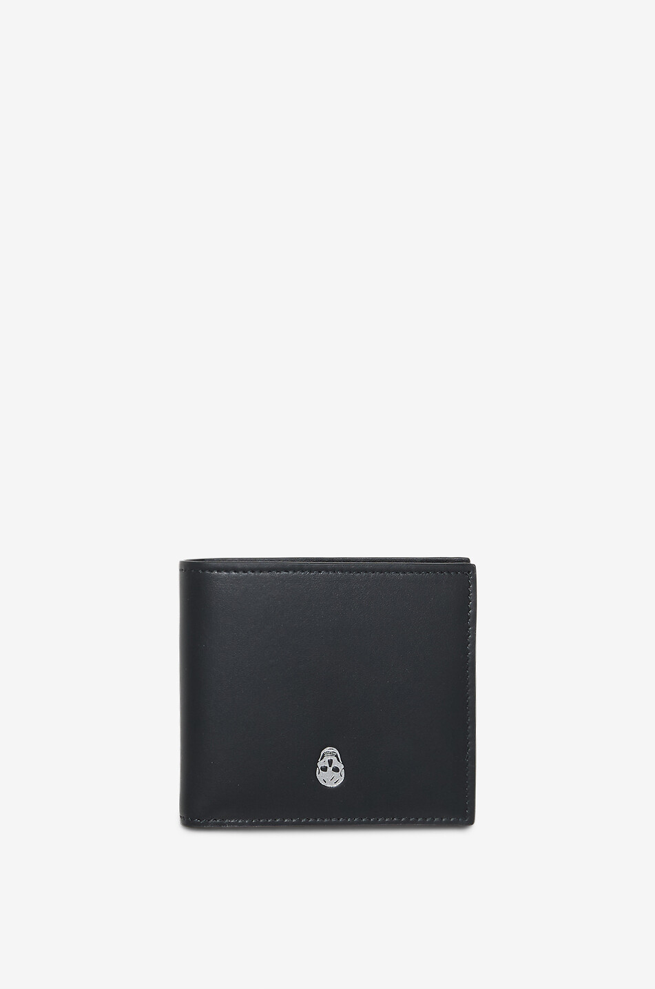 ALEXANDER McQUEEN Brieftasche aus Glattleder Skull Herren SCHWARZ 1