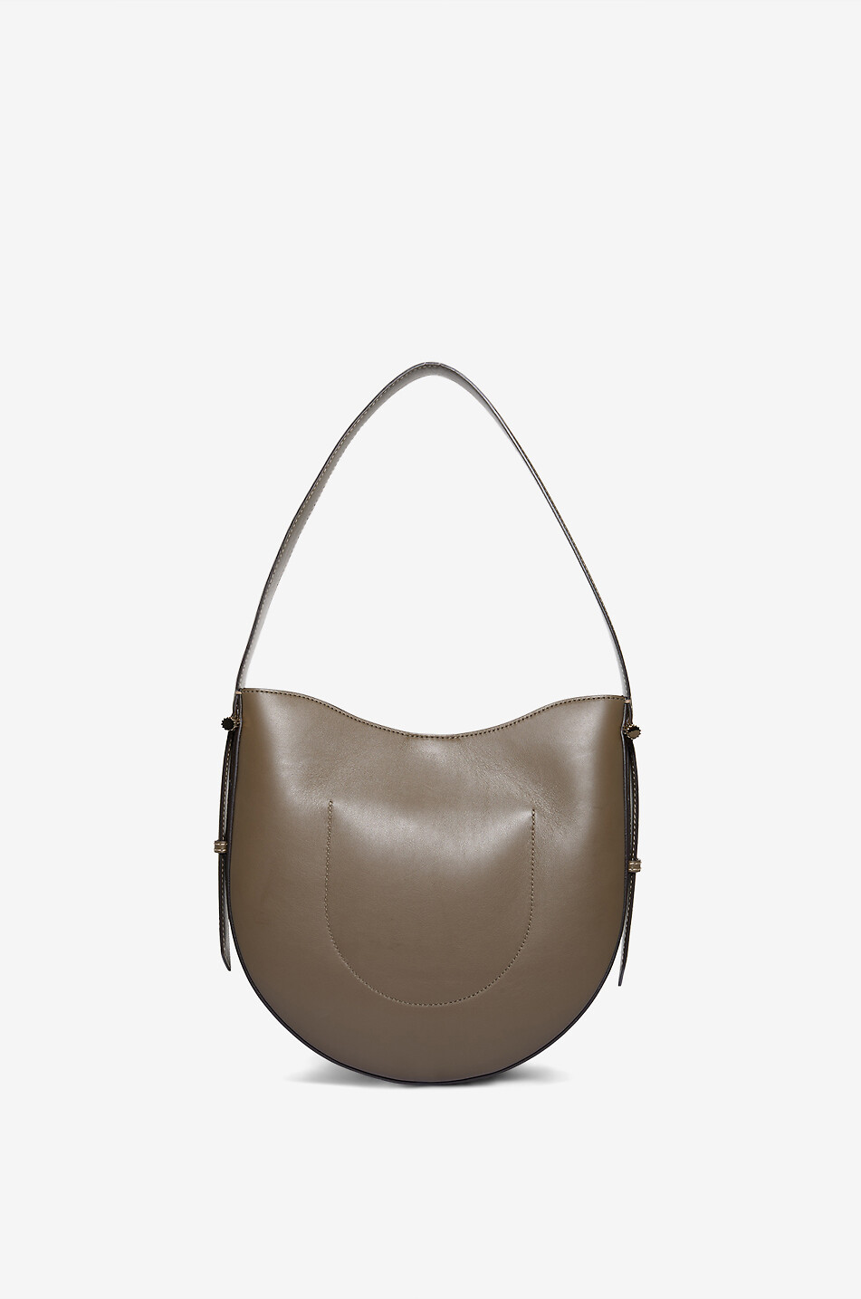 VICTORIA BECKHAM Dia Medium smooth calfskin leather hobo bag Women KHAKI 3