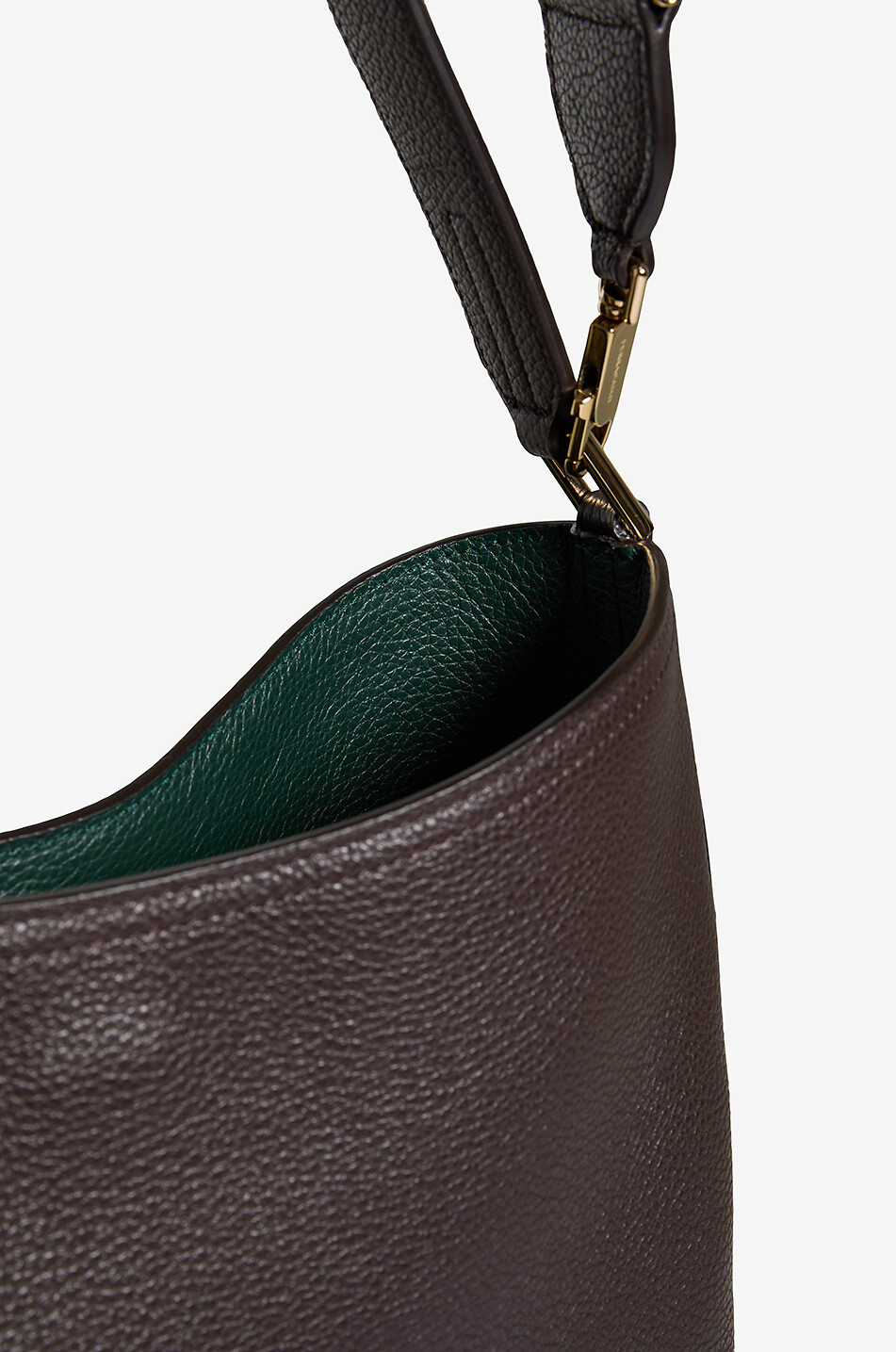 SALVATORE FERRAGAMO Smile Medium grained leather hobo bag Women BLACK 6