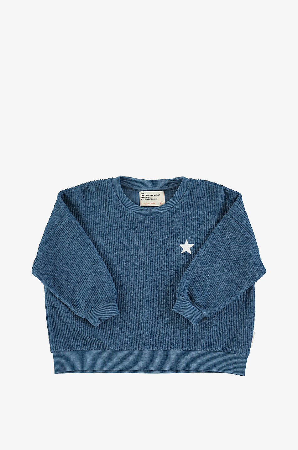 PIUPIUCHICK Boys' star-printed crewneck sweatshirt Boy DARK BLUE 1