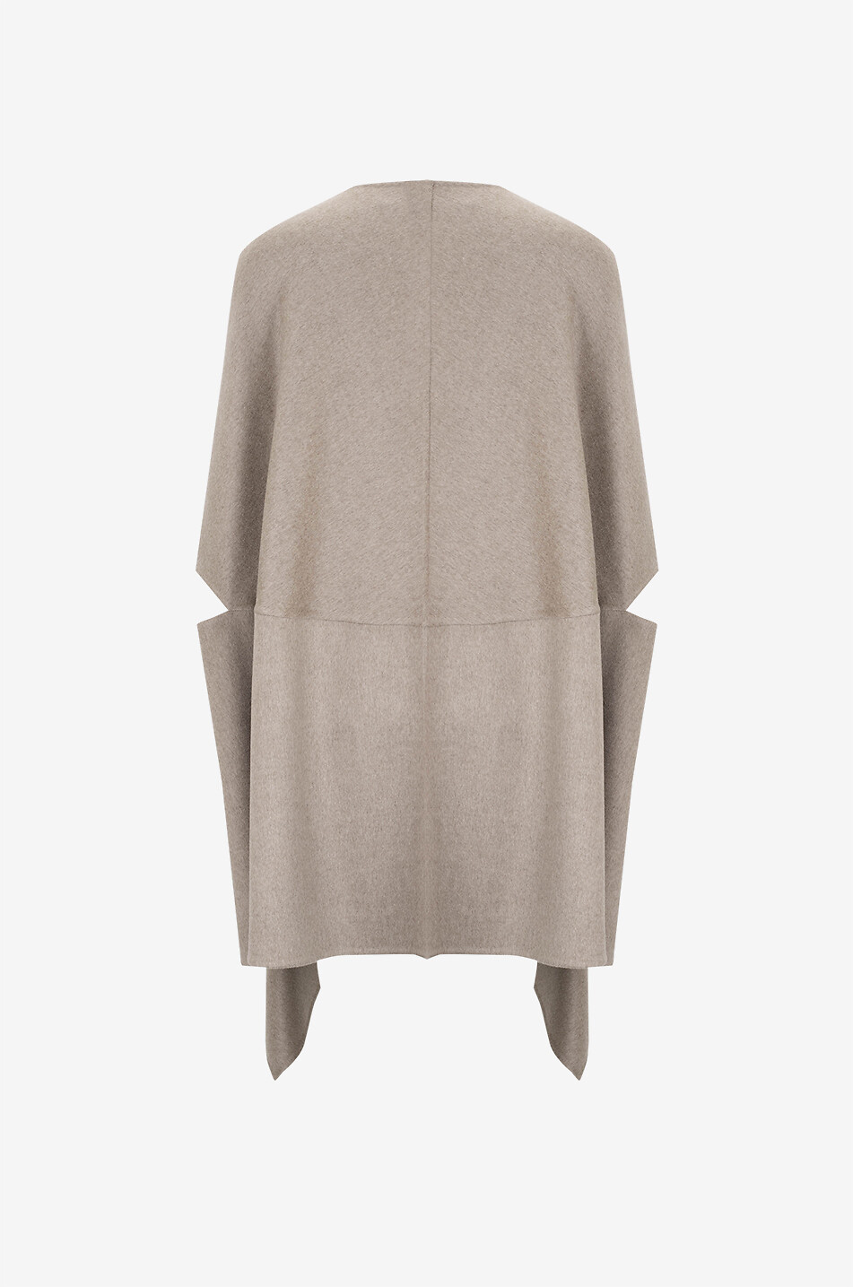 FABIANA FILIPPI Pepita cashmere cape Women BROWN 2