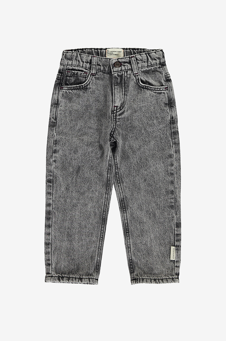 Faded Black faded straight-fit children's jeans
