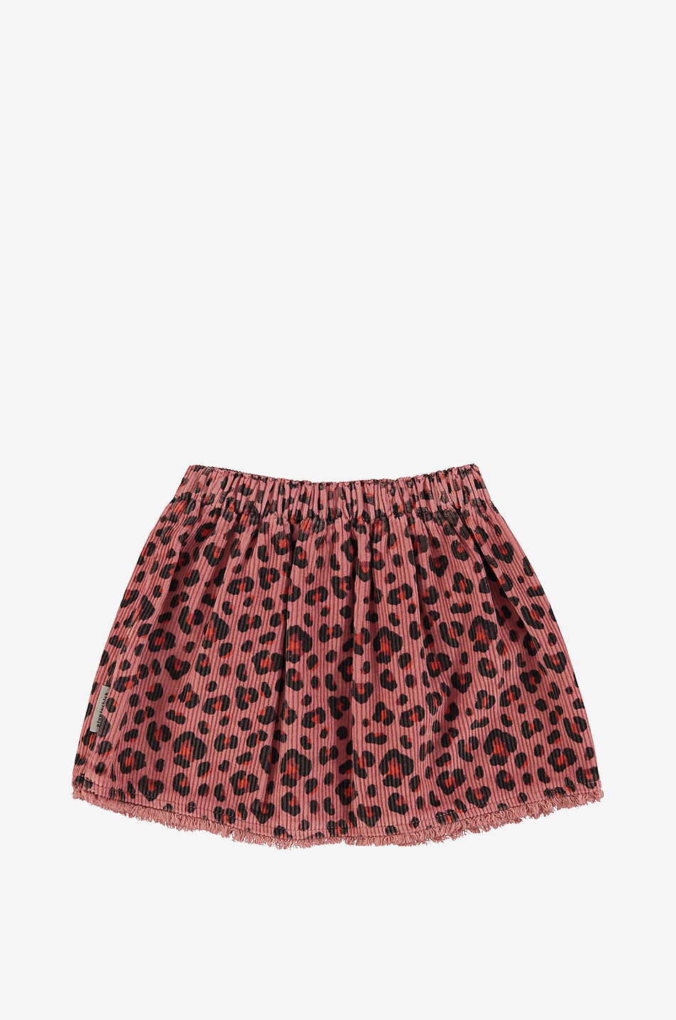 PIUPIUCHICK Minijupe fille en velours côtelé à imprimé léopard Fille ROSE FONCÉ 2