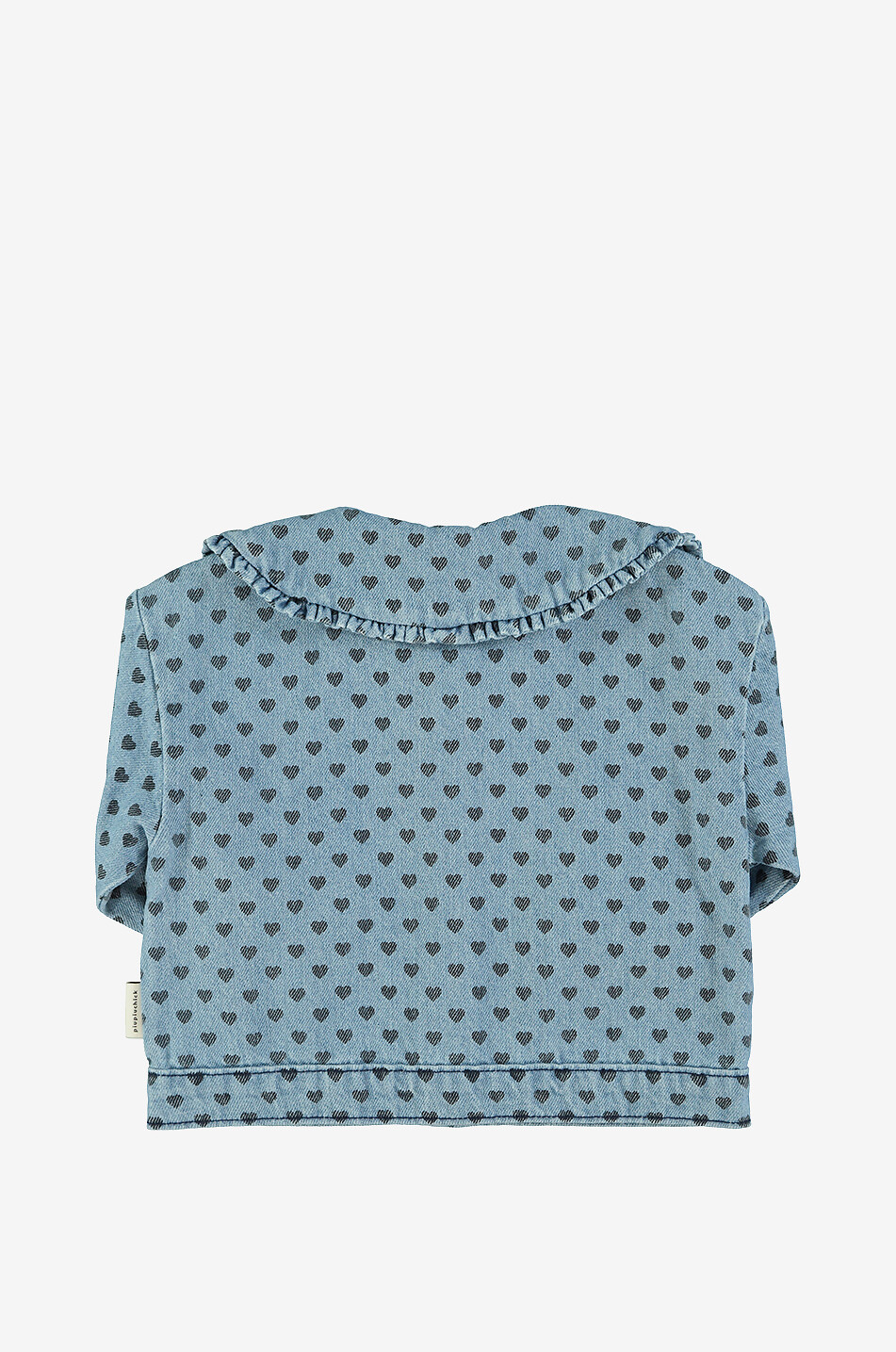 PIUPIUCHICK Mädchen-Jeansjacke mit Herzprint Mädchen BLAU 2