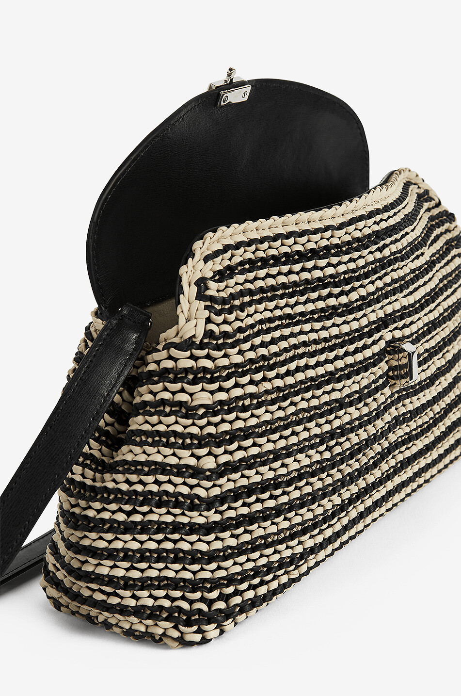 TOTEME Pochette tressée en cuir T-Lock Femme MULTICOLORE 3