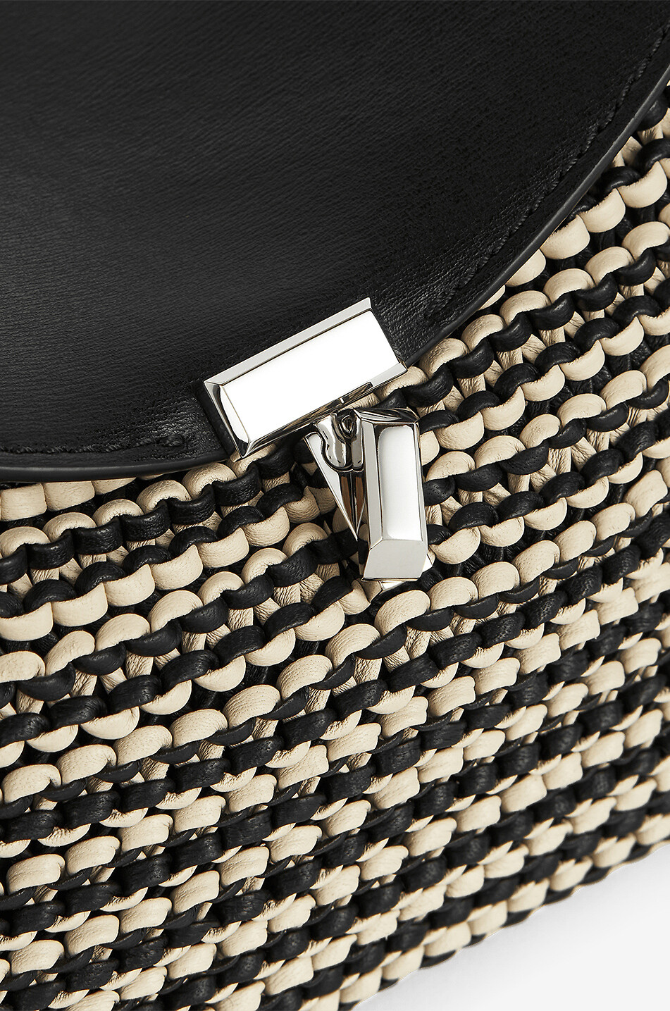 TOTEME Pochette tressée en cuir T-Lock Femme MULTICOLORE 6