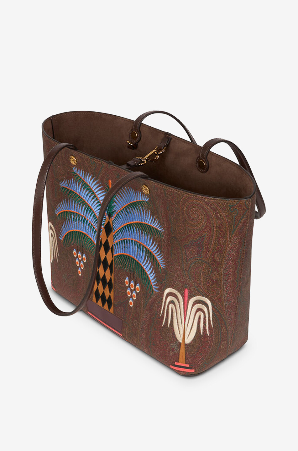 ETRO Essential x Agostini Iacurci embroidered Paisley tote bag Women MULTI COLOURED 6