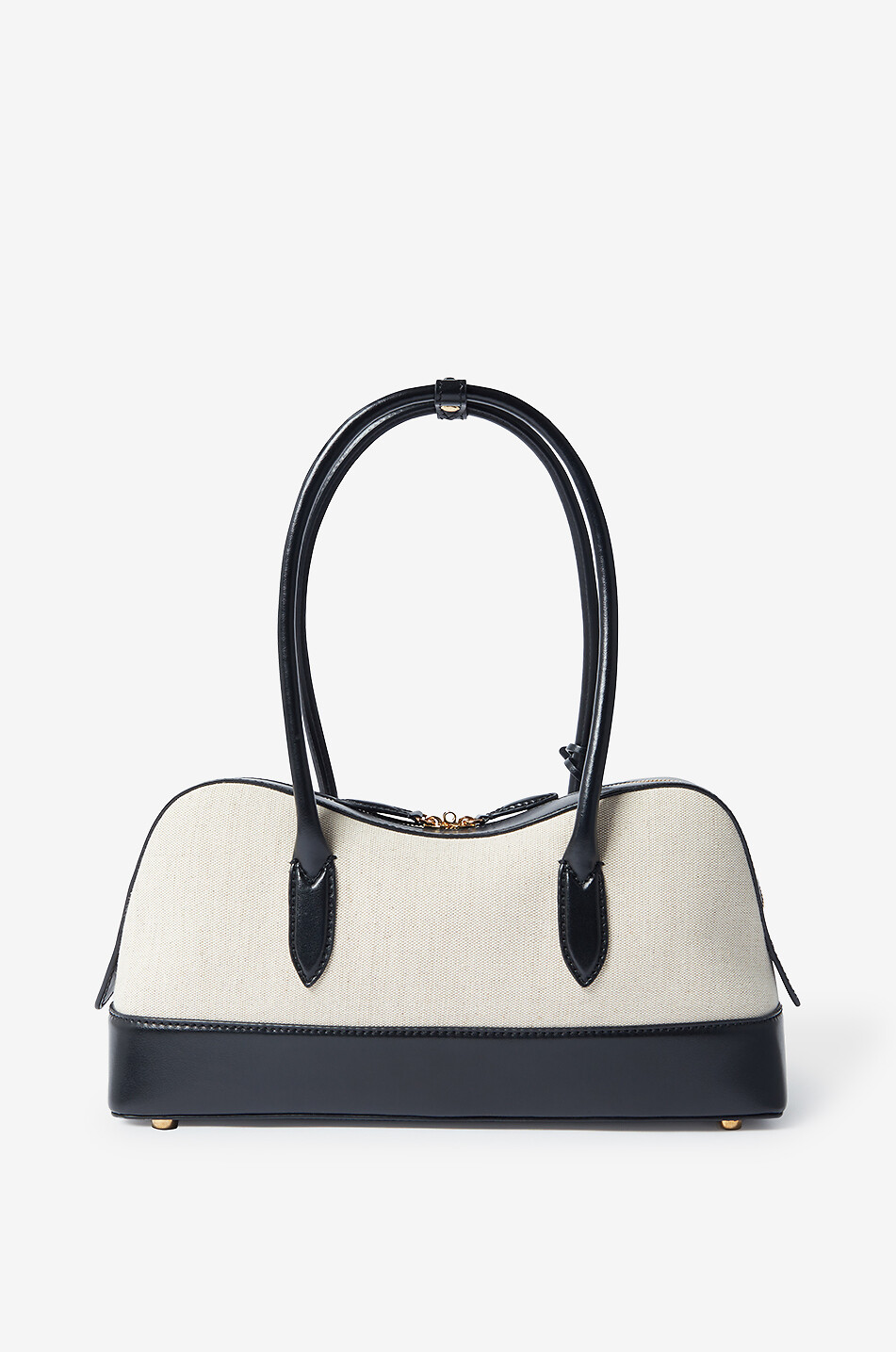 STELLA McCARTNEY Ryder canvas and faux leather shoulder bag Women EGGSHELL 3