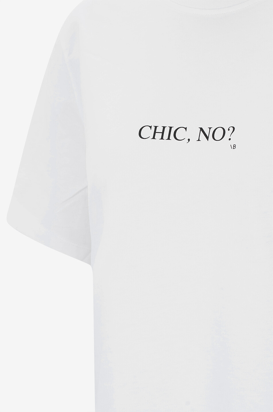 VICTORIA BECKHAM T-shirt à manches courtes imprimé Chic No? Femme BLANC 3