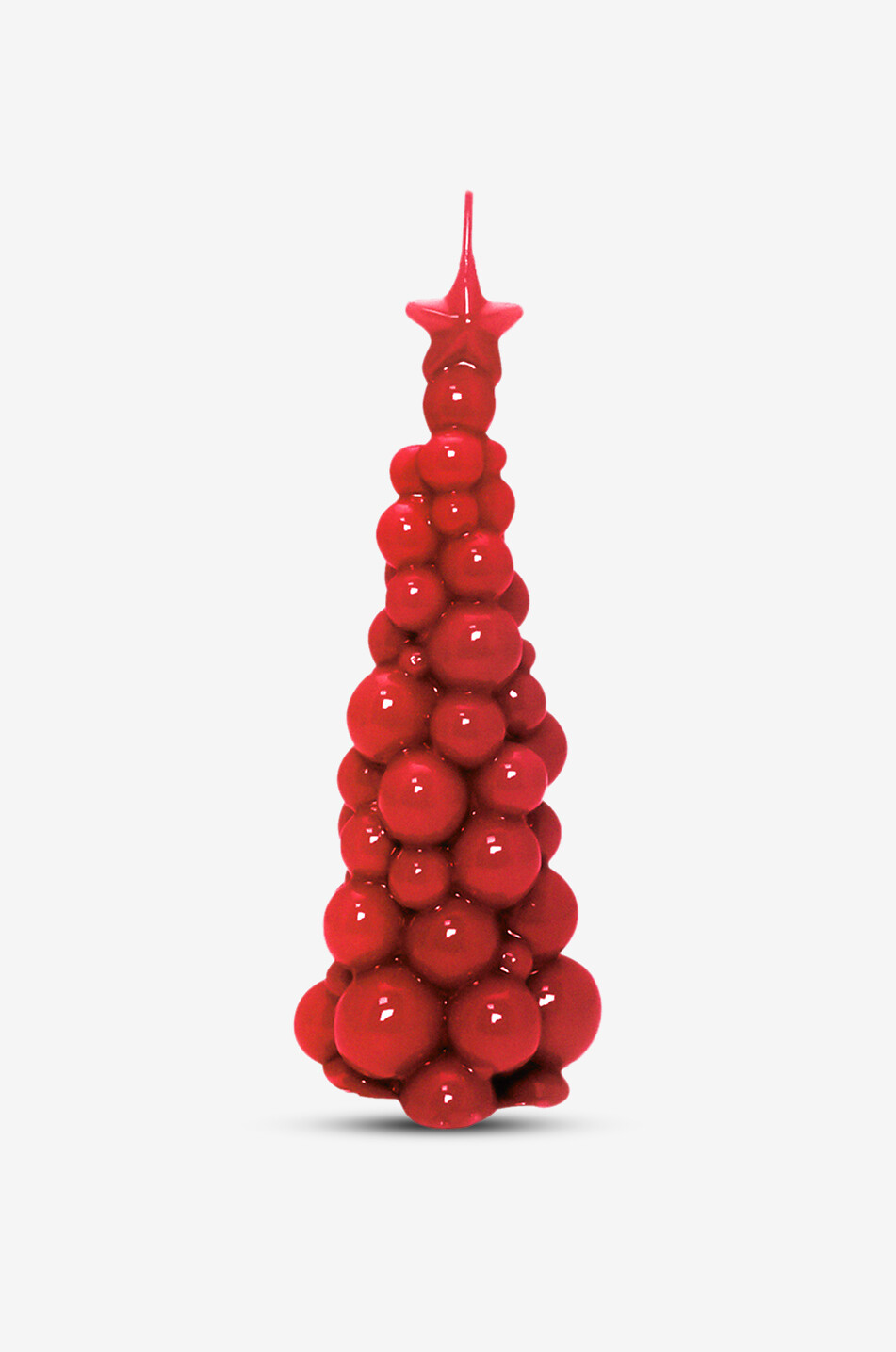 GRAZIANI Bougie sapin de Noël Mosca - H21 Maison ROUGE 1