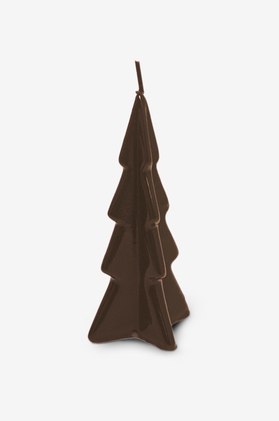 GRAZIANI Bougie en forme de sapin Oslo - H16 Maison MARRON 1