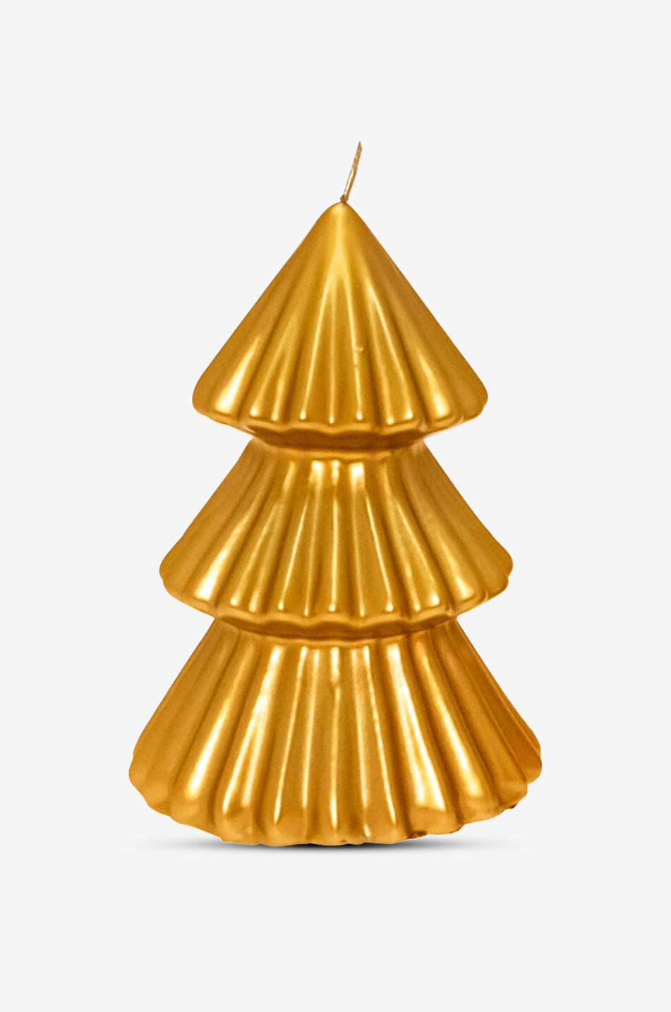 Tokyo metallic fir-tree-shaped candle - H17
