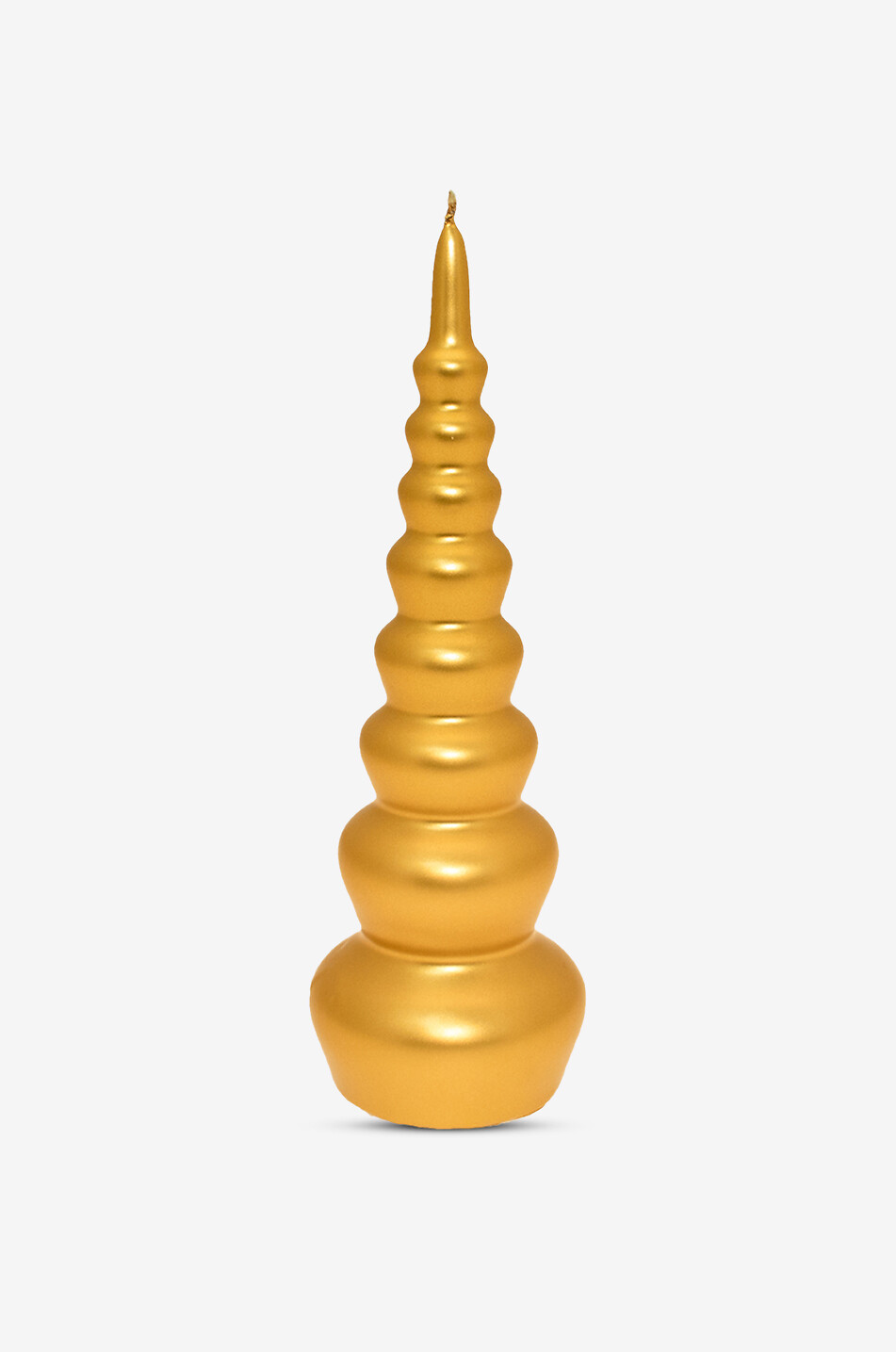 Bangkok metallic candle in fir-tree-shape - H27