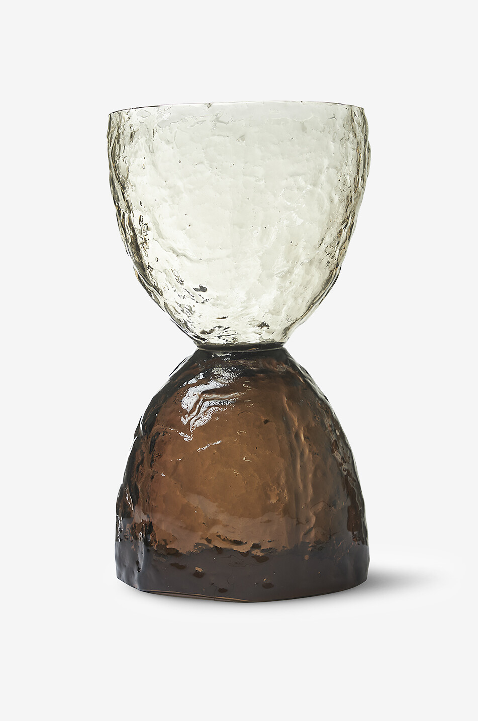 JAKOBSDALS Vase décoratif en verre Taint Maison MARRON 1