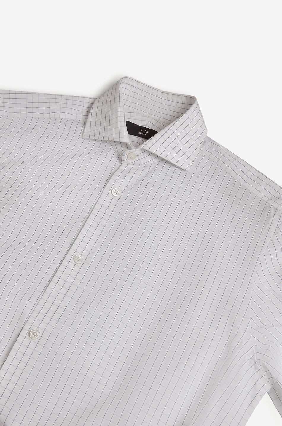 DUNHILL Giza cotton check shirt Men BLUE 2