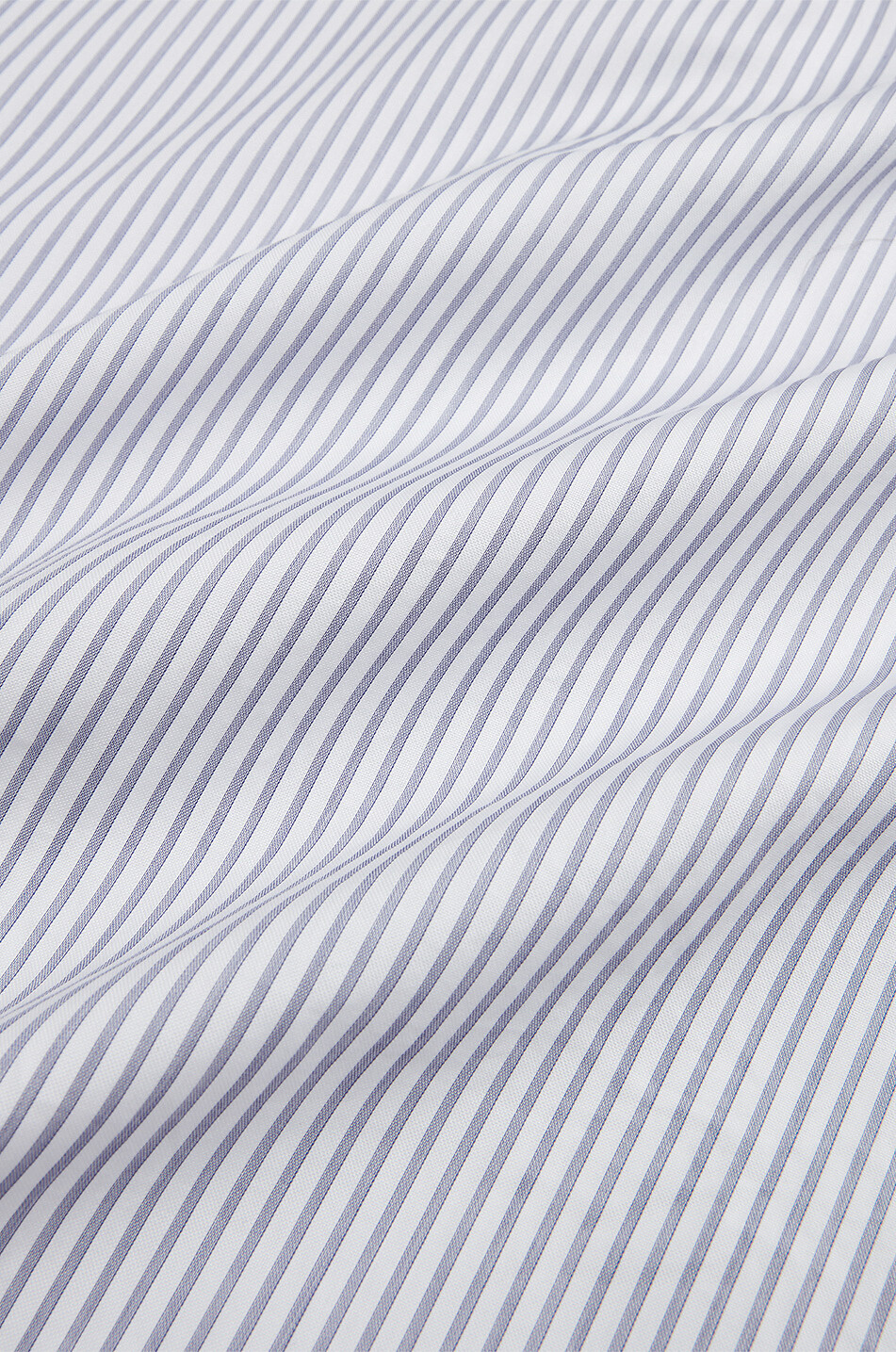 DUNHILL Langärmeliges Baumwollhemd mit Streifen Herren BLAU 6