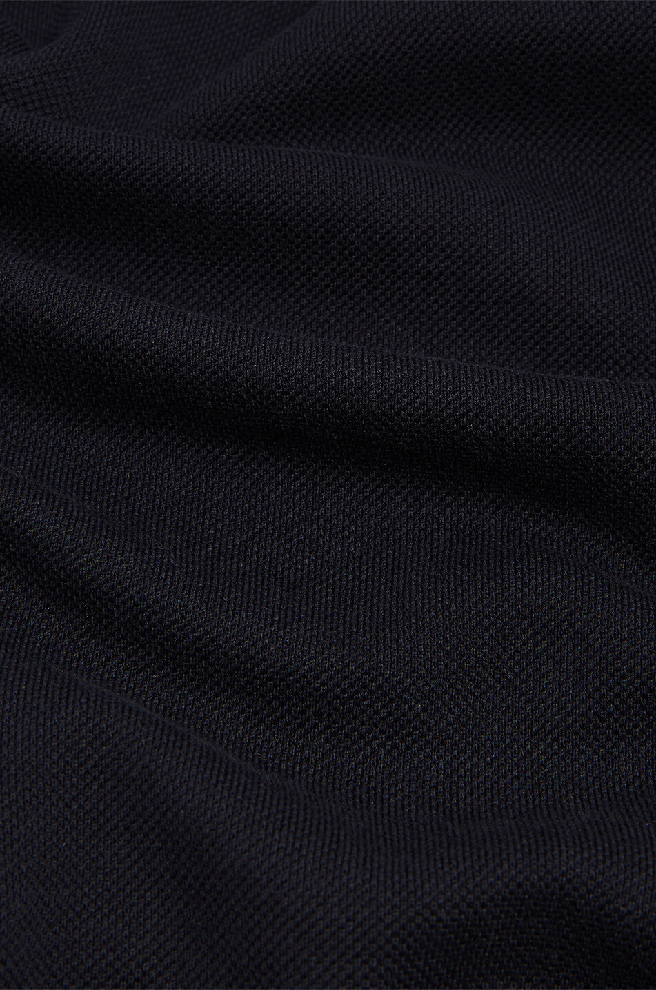 DUNHILL Polo à manches longues en coton et soie Homme BLEU FONCE 2