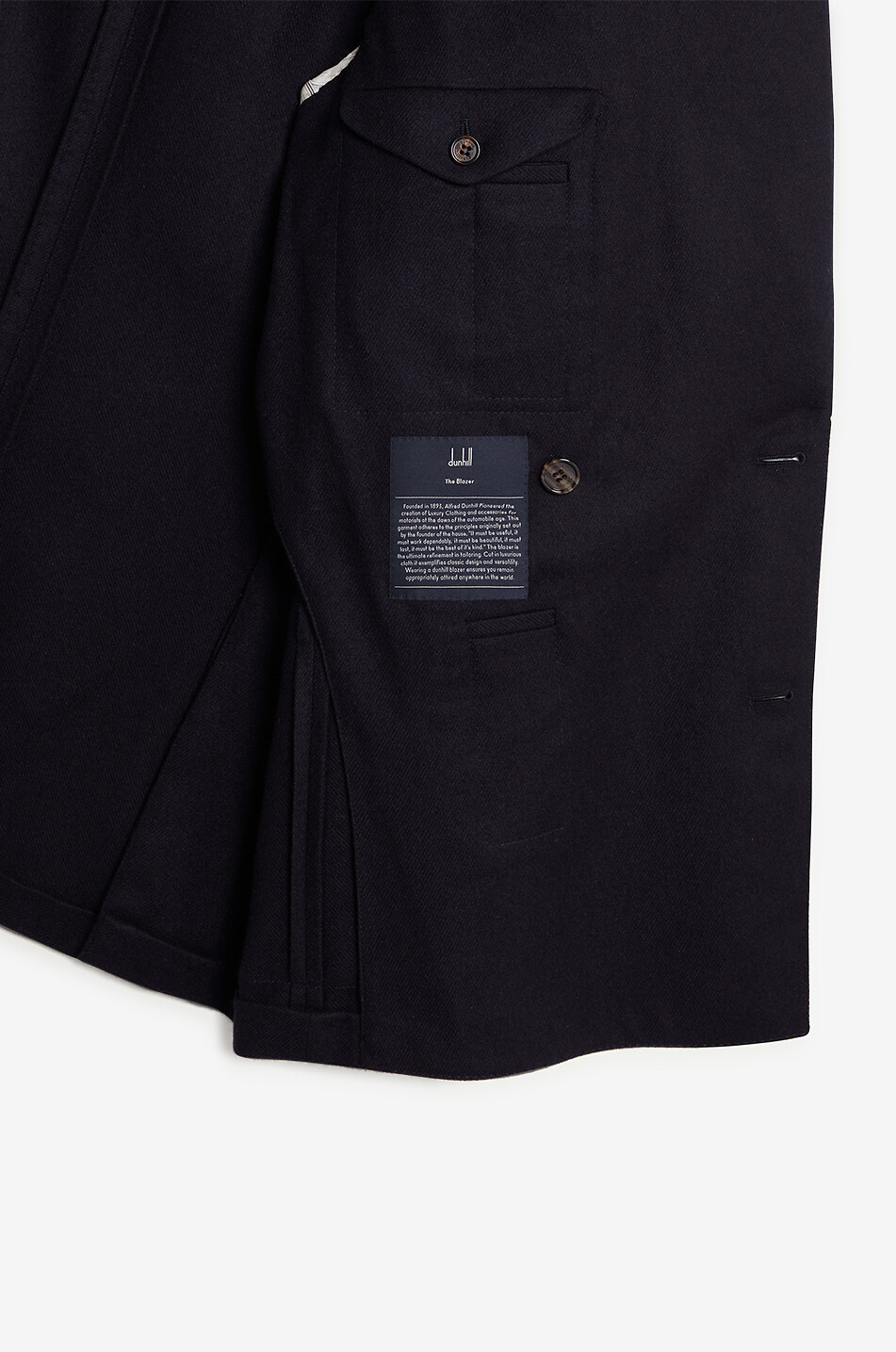 DUNHILL Zweireihiger Blazer aus Kaschmir Sports Herren DUNKELBLAU 7