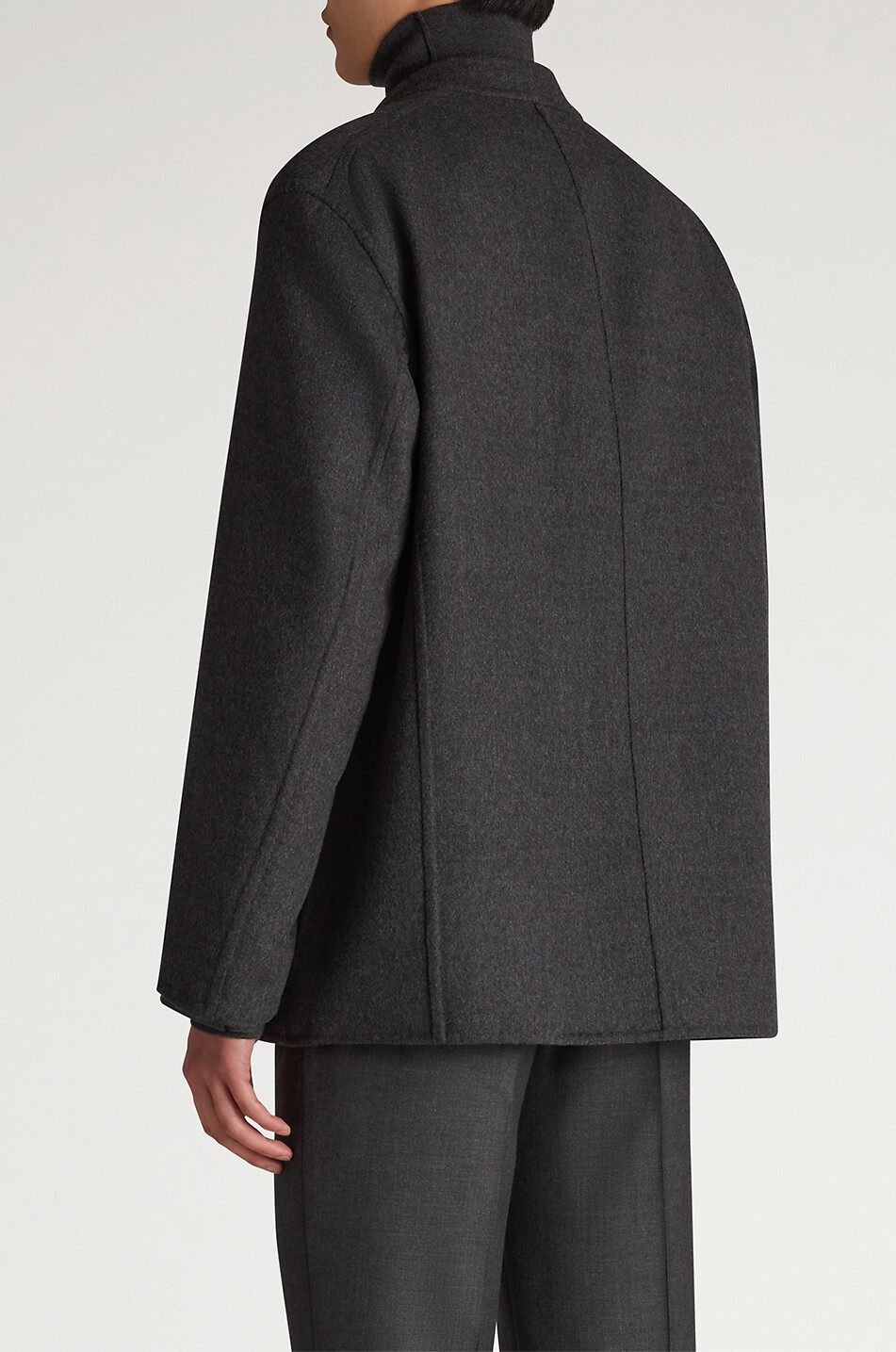 DUNHILL Wendbare Wolljacke mit Glen-Check-Karos Driving Jacket Herren DUNKELGRAU 4