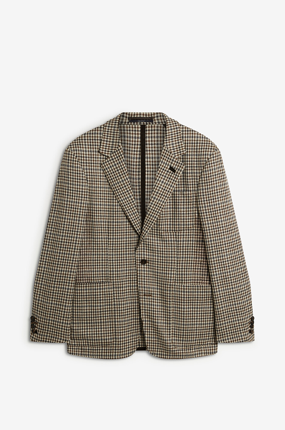 Einreihiger Woll- und Kaschmirblazer Gunclub Check
