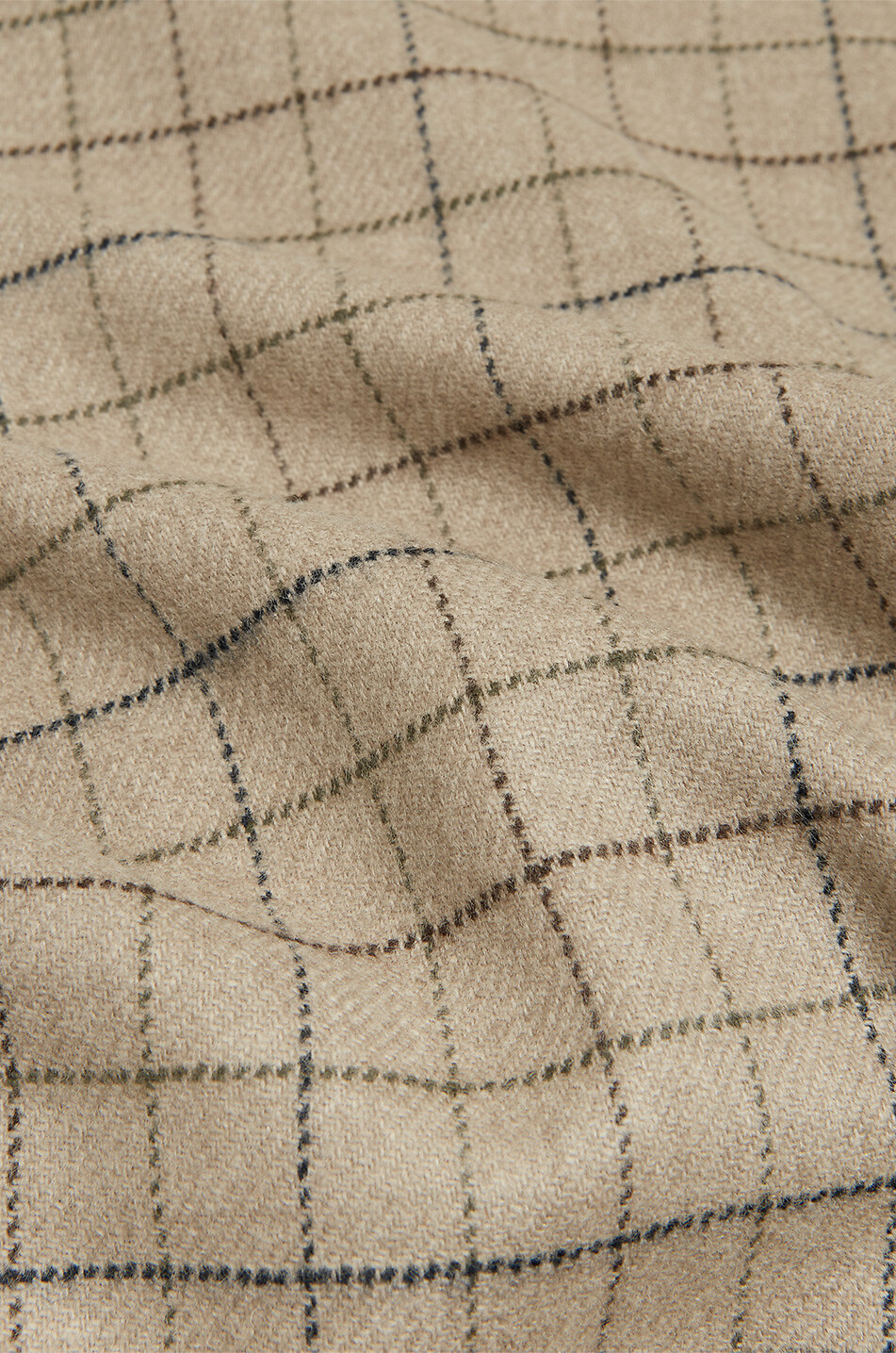 DUNHILL Einreihiger Blazer aus Wolle und Kaschmir Tattersall Bourdon Sports Herren BEIGE 2