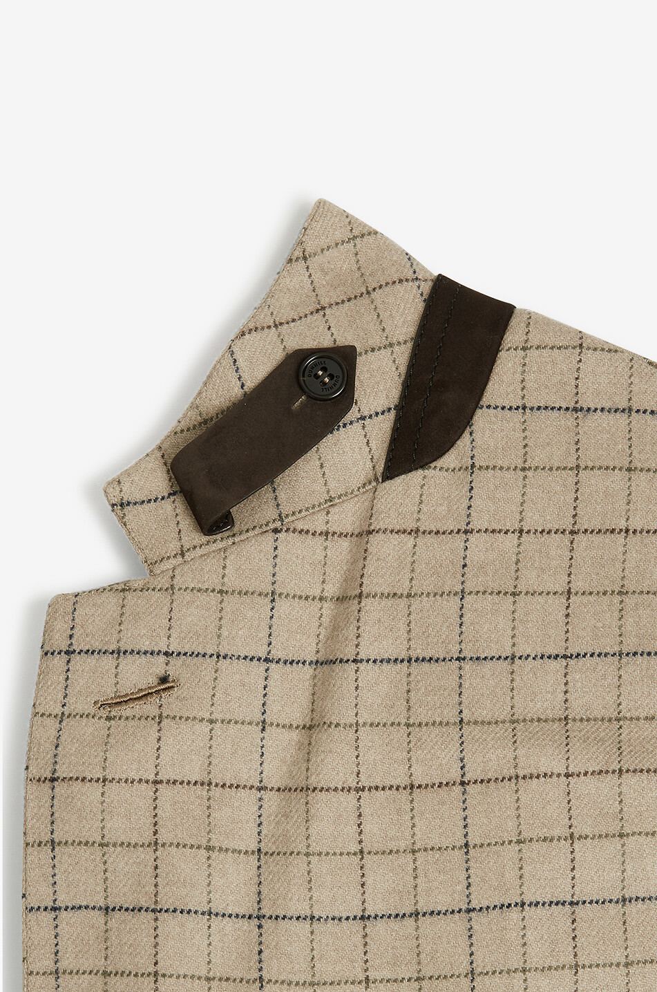 DUNHILL Einreihiger Blazer aus Wolle und Kaschmir Tattersall Bourdon Sports Herren BEIGE 7