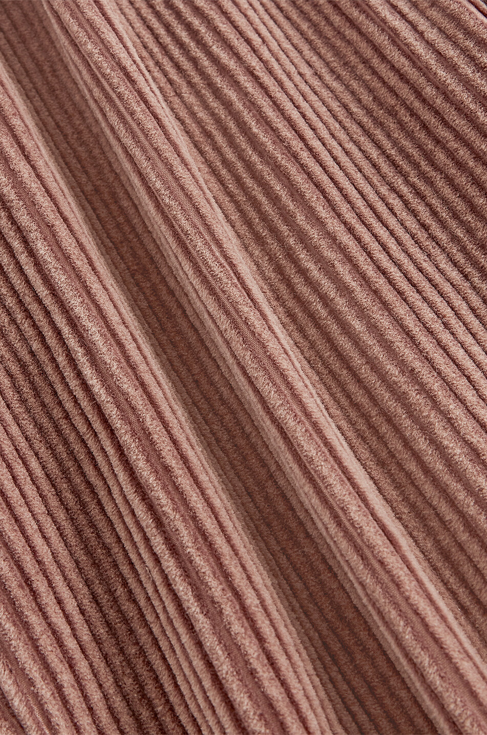 DUNHILL Double pleat cotton and cashmere corduroy trousers Men DARK PINK 2