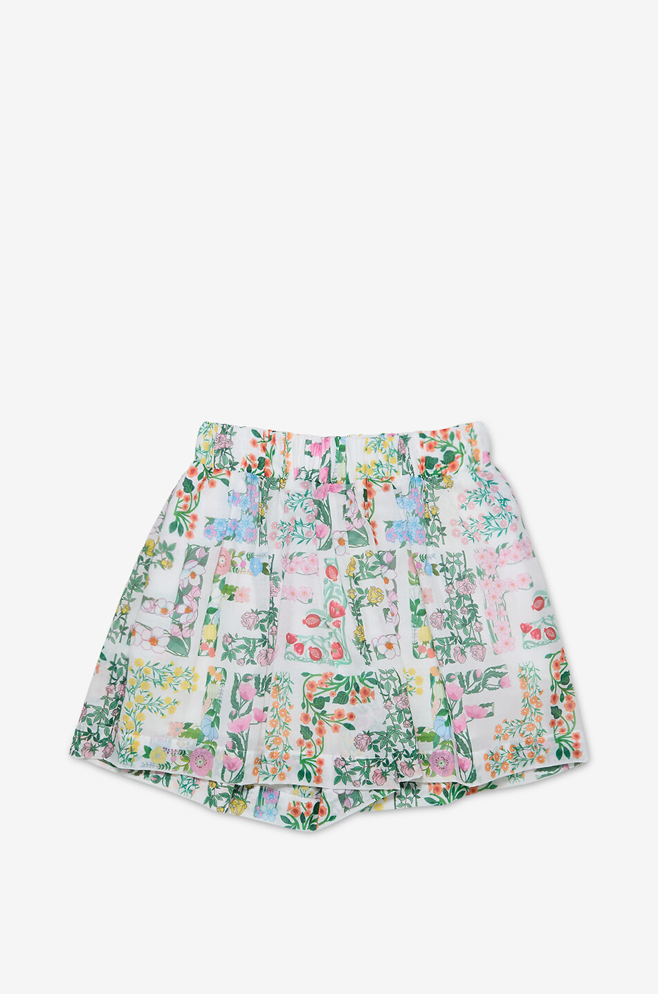 Short en mousseline de coton fille Floral FF