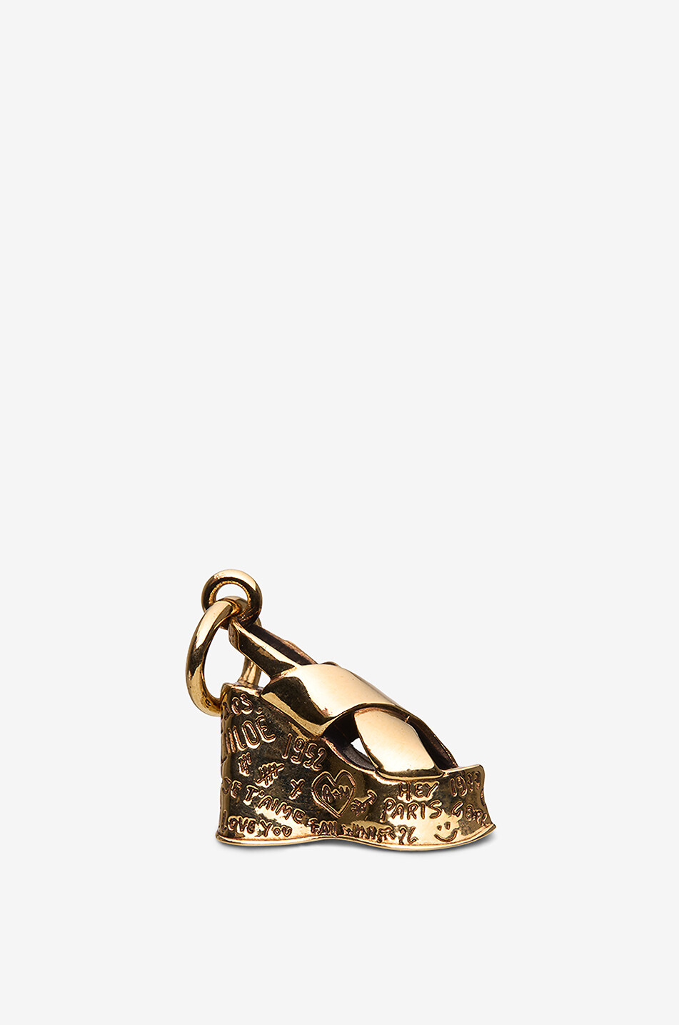 CHLOE Alphabet Maxime Sandal gold-tone charm Women GOLDEN 1
