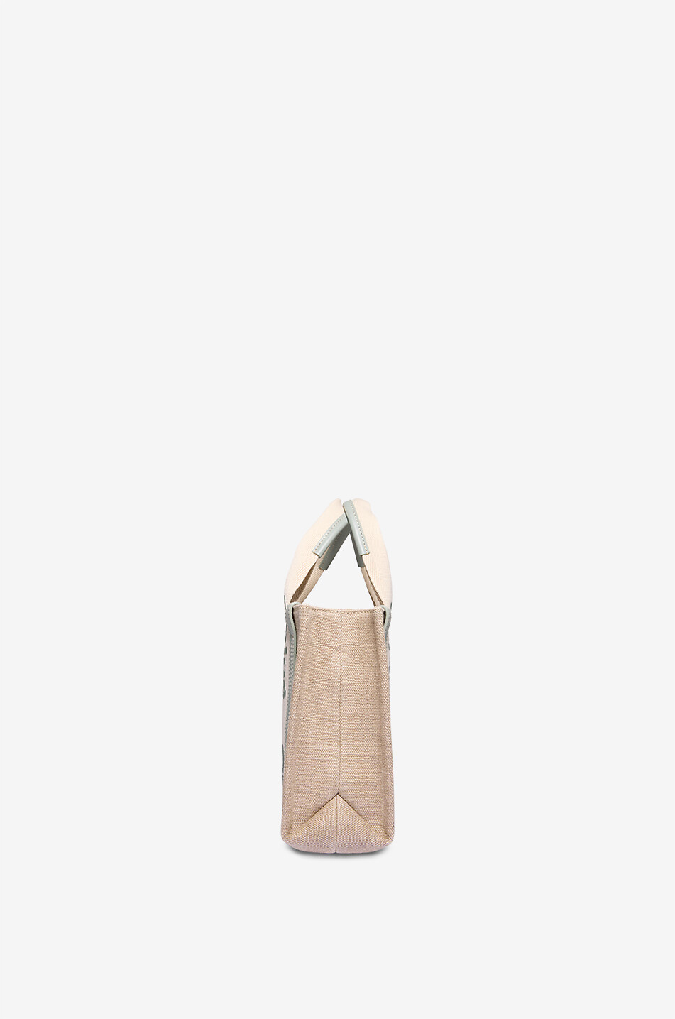 CHLOE Woody Small canvas tote bag Women LIGHT GREEN 4