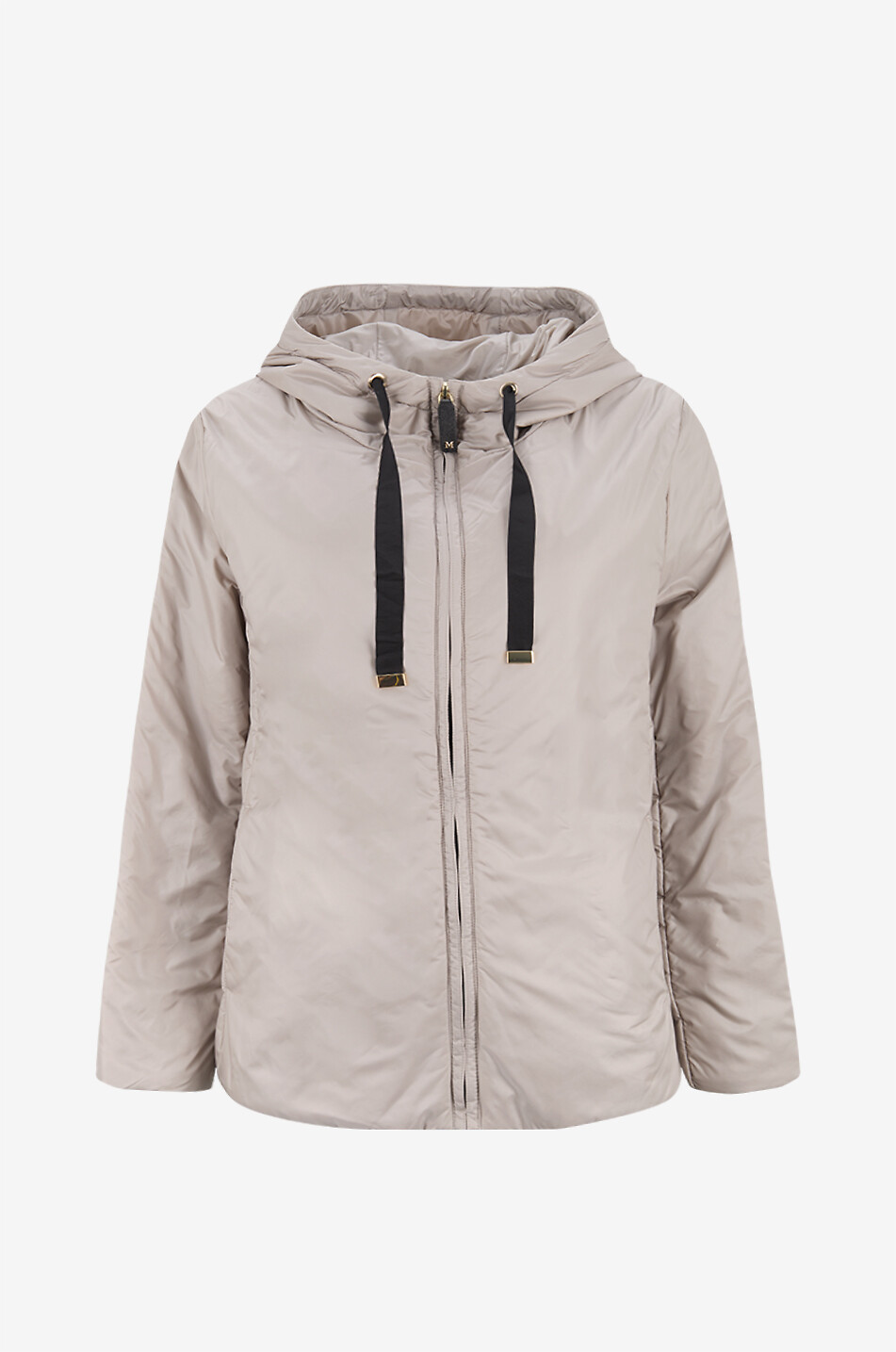 MAX MARA Greenh padded hooded jacket Women LIGHT GREY 1