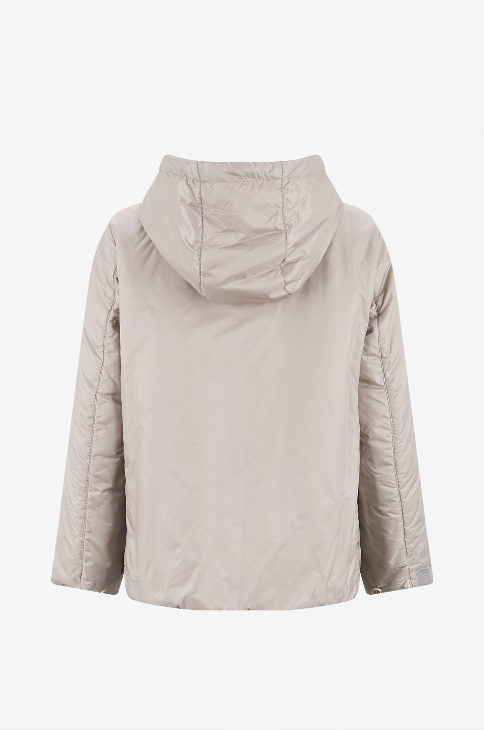MAX MARA Greenh padded hooded jacket Women LIGHT GREY 2