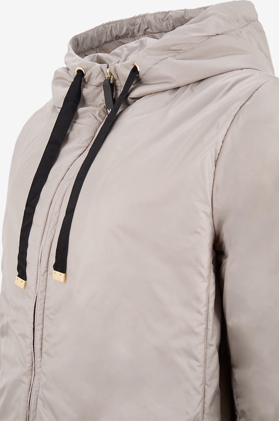 MAX MARA Greenh padded hooded jacket Women LIGHT GREY 3