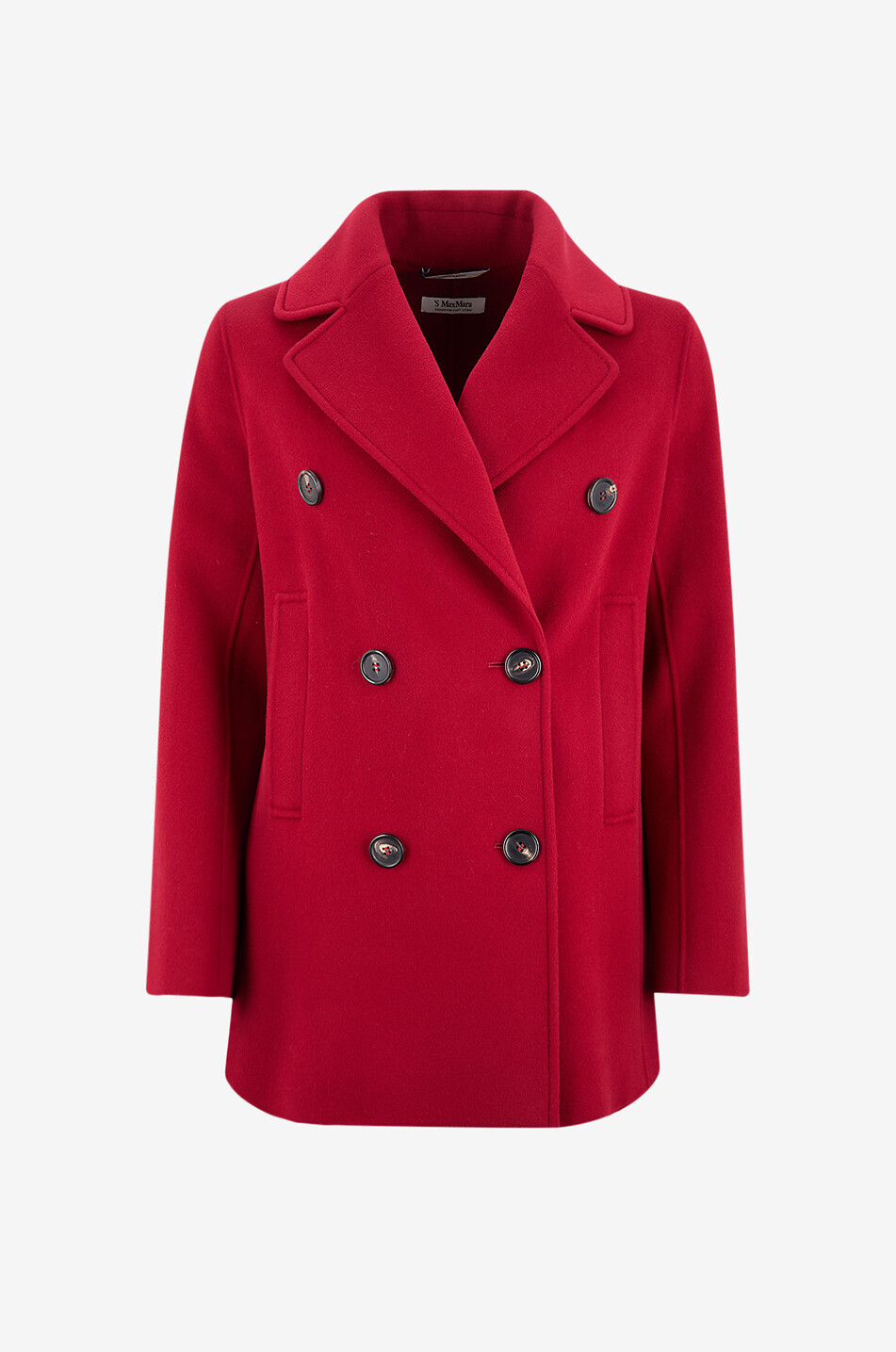 'S MAX MARA Caban en laine vierge Caban Femme ROUGE 1