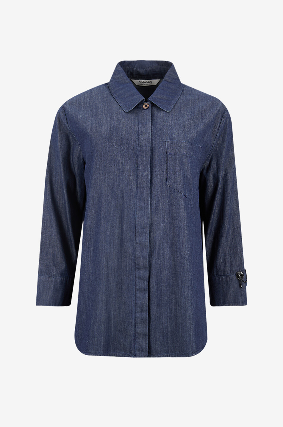 Jeanshemd mit Perlenstickereien Ellen