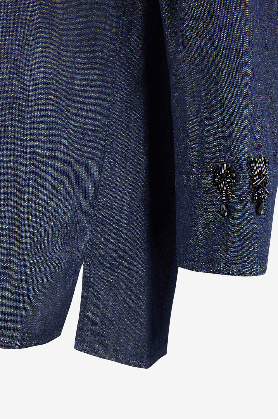 'S MAX MARA Jeanshemd mit Perlenstickereien Ellen Damen DUNKELBLAU 3