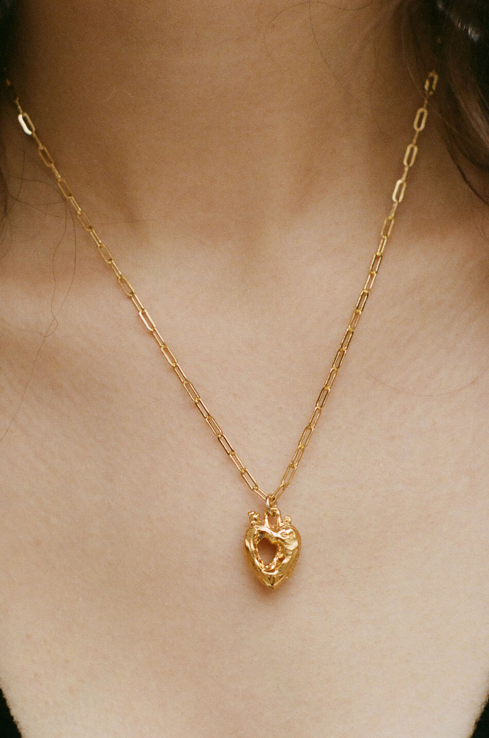 ALIGHIERI JEWELLERY Collier doré pendentif coeur The Lovers' Pact Femme DORE 2