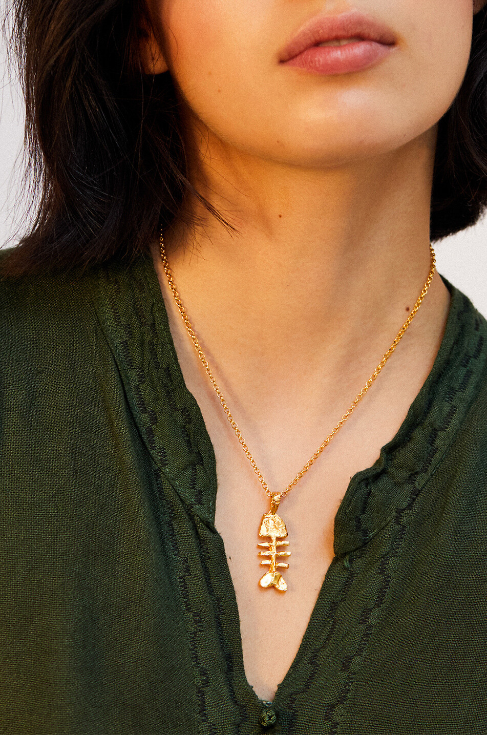 ALIGHIERI JEWELLERY Goldene Halskette mit Anhänger The Silhouette Of Summer Damen GOLDEN 2