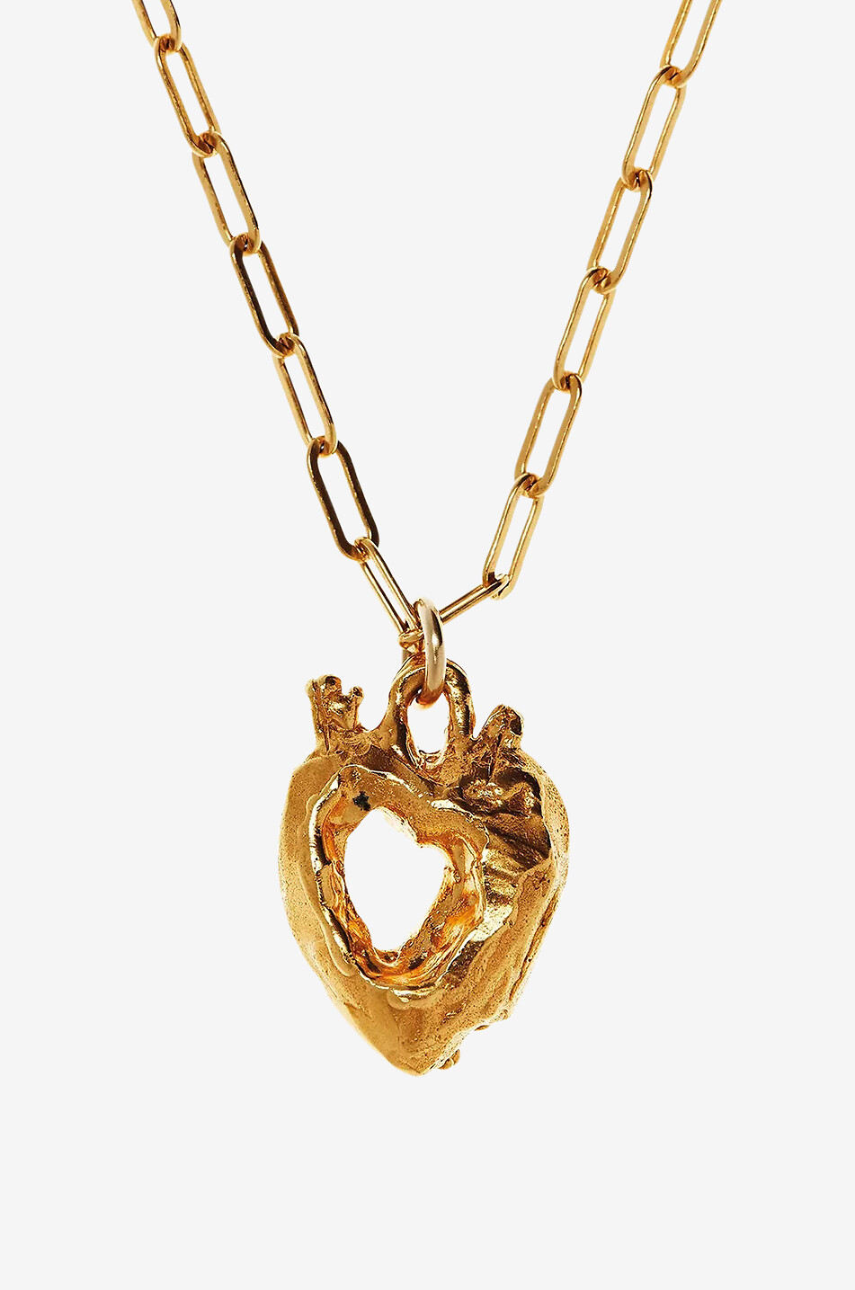 ALIGHIERI JEWELLERY Collier doré pendentif coeur The Lovers' Pact Femme DORE 1