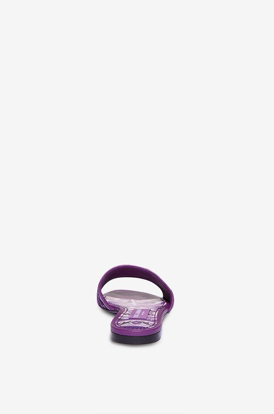 DOLCE & GABBANA Bianca 05 majolica embroidered slides Women PURPLE 4