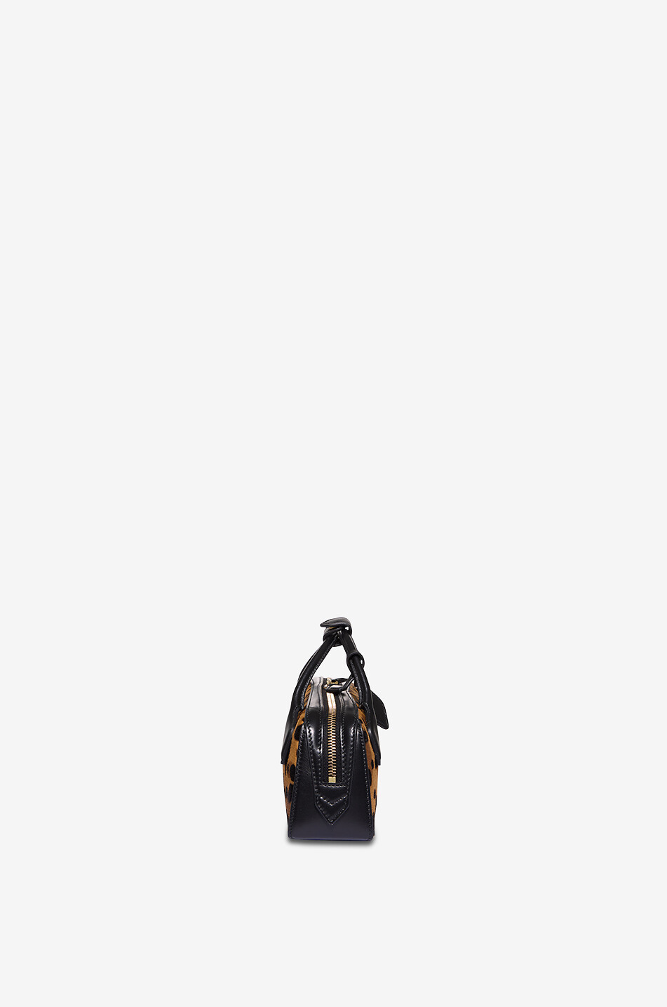 ALAÏA Sac en cuir imprimé léopard Le Teckel Clutch Femme Marron 4