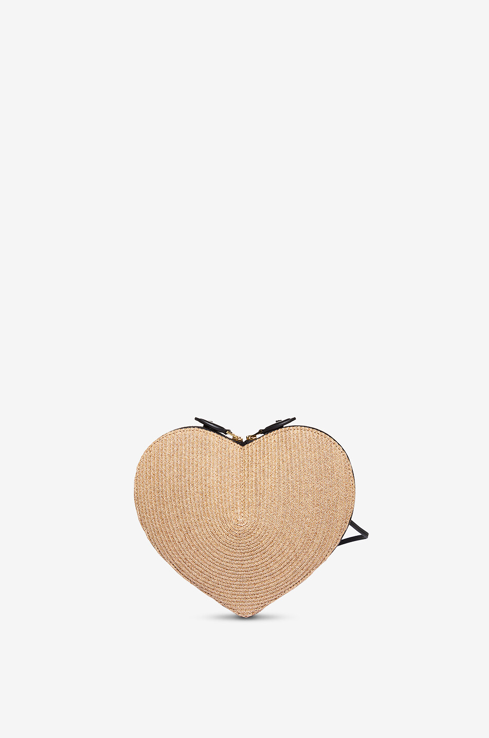 ALAÏA Le Coeur raffia and leather shoulder bag Women Light beige 1