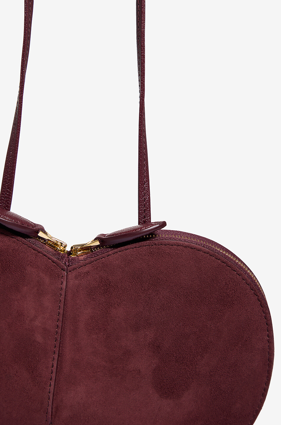 ショルダーバッグ・ポシェット ALAIA LE CUR SHOULDER BAG IN GRAINY LEATHER AND SUEDE ALAÏA Le Coeur crystal-embellished suede shoulder bag | NET